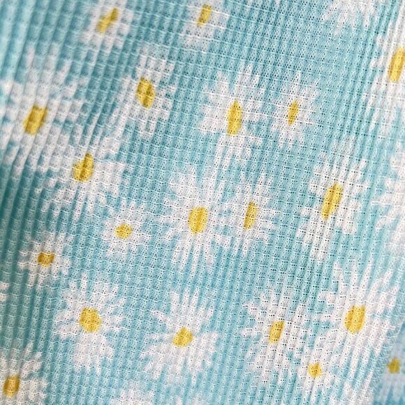 NEW ZARA Pleated Baby Floral Blue Camisole Style Mini Dress, Size M - Picture 12 of 16